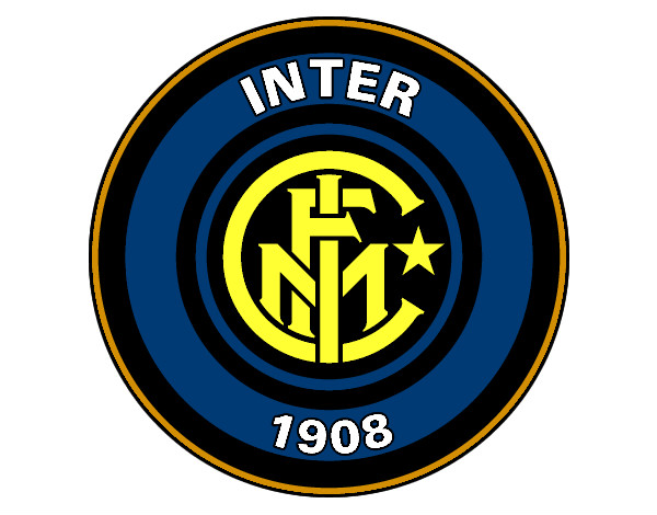 Disegno Stemma del FC Internazionale Milano pitturato su lucatoro