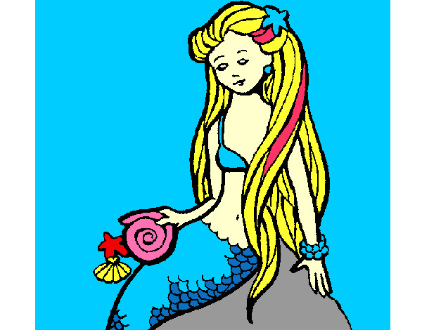 Sirena con la conchiglia 