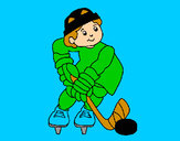 Disegno Bambino che gioca a hockey  pitturato su gabry73