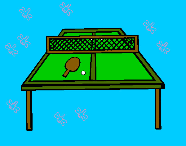 Disegno Ping pong pitturato su gabry73