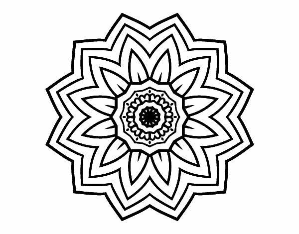 Disegno Mandala fiori de girasole pitturato su pacooo