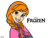 Disegno Frozen Anna pitturato su melissa09