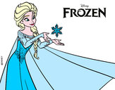 Disegno Frozen Elsa pitturato su melissa09