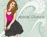 Disegno Ariana Grande pitturato su federica16