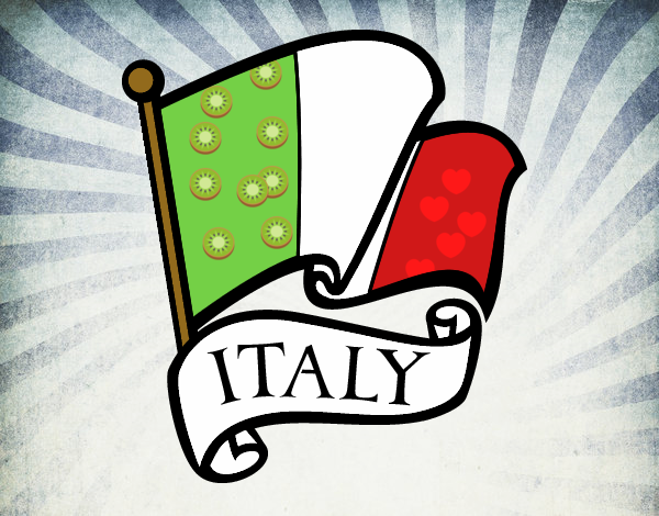 bandiera italiana un po stran