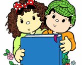 I bambini con un libro