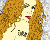 Disegno Shakira - Laundry Service pitturato su sara03