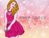 Disegno Ariana Grande pitturato su alessia07