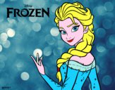 Disegno Elsa di Frozen pitturato su alessia07