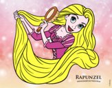 Disegno Rapunzel - Rapunzel sta pettinando pitturato su alessia07
