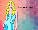 Disegno Shakira pitturato su alessia07