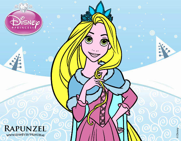 Disegno Rapunzel - Principessa Rapunzel pitturato su Alessia02