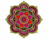 Disegno Mandala fiore orientale pitturato su Stefy67