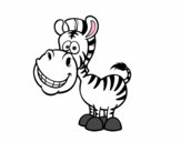 Zebra sorridente