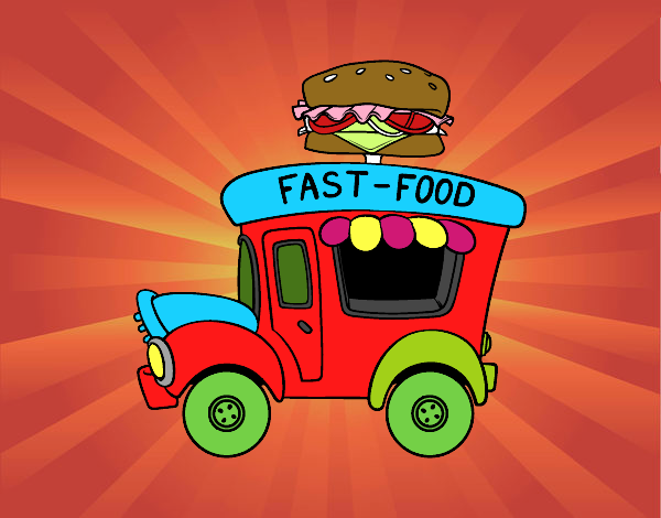 Food truck di hamburger