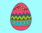 Disegno Un uovo di Pasqua pitturato su jeppa52