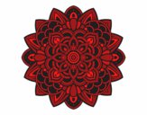 Disegno Mandala decorative pitturato su Rickino73