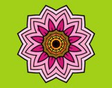 Disegno Mandala fiori de girasole pitturato su jeppa52