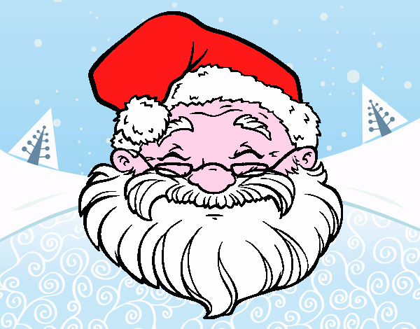 Elfi Di Babbo Natale Disegni Colorati.Disegno Una Faccia Di Babbo Natale Colorato Da Alessia04 Il 04 Di Dicembre Del 2015