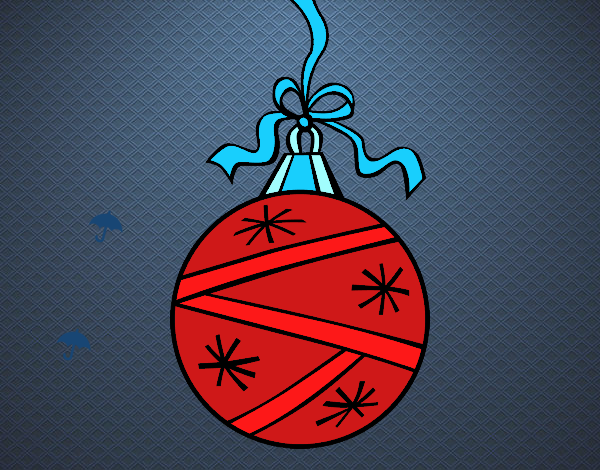Disegno Una palla di Natale pitturato su Nicolia
