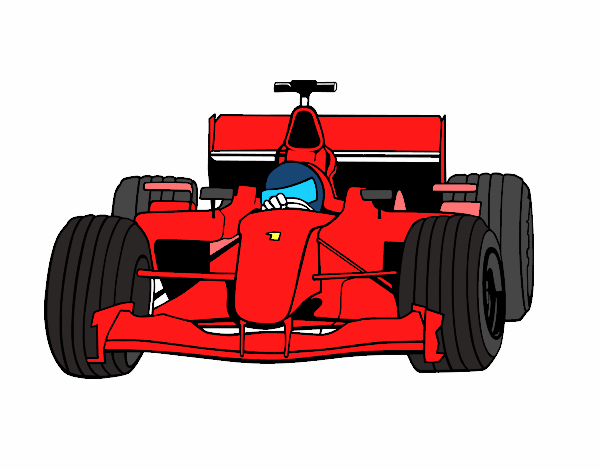 Disegno Auto di F1  pitturato su FEDERI