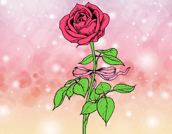 Disegno Una Rosa Colorato Da Utente Non Registrato Il 15 Di Marzo Del 16