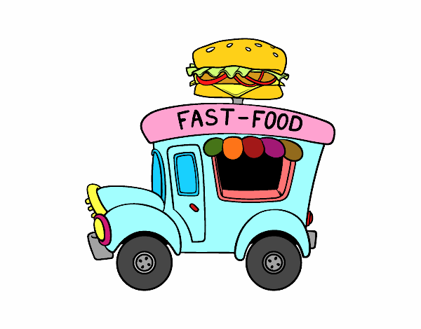 Food truck di hamburger