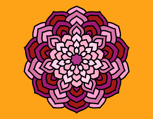 Mandala petali di fiori
