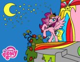 Disegno Principessa Luna  My Little Pony pitturato su rachel