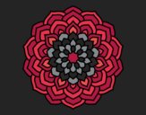 Disegno Mandala petali di fiori pitturato su NoExit