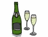 Champagne e bicchieri
