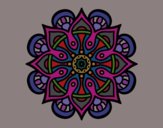 Disegno Mandala mondo arabo pitturato su lella18