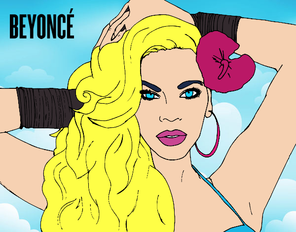 Disegno Beyoncé pitturato su angy2016
