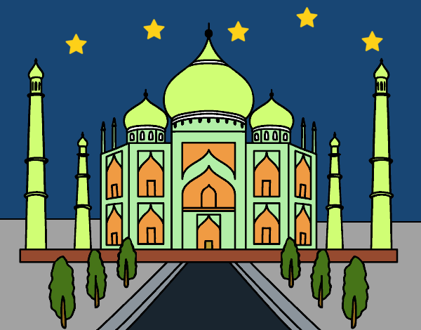 Disegno Il Taj Mahal pitturato su angy2016