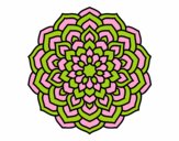 Disegno Mandala petali di fiori pitturato su alessiacom