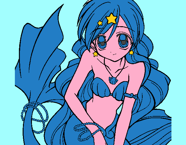 Disegno Sirena 3 pitturato su alessiacom