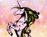 Disegno Unicorno magico pitturato su Fabiana06