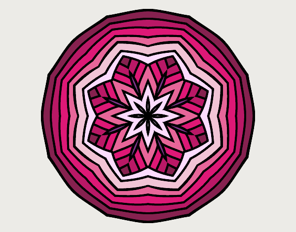 Disegno Mandala di testa pitturato su ZiaDome 