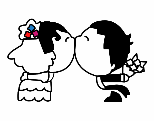 Sposi bacio