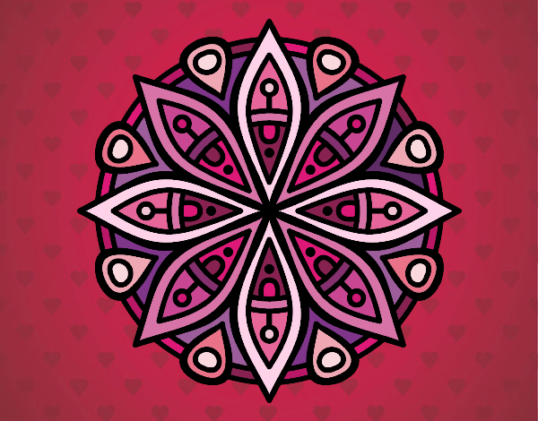Disegno Mandala per la concentrazione pitturato su alessiacom