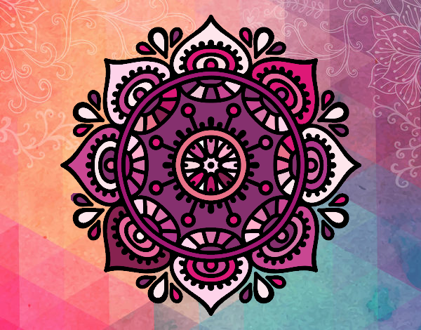 Disegno Mandala per rilassarsi pitturato su alessiacom