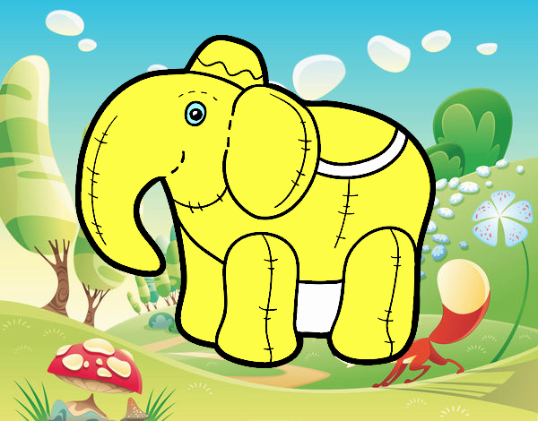 Elefante di straccio