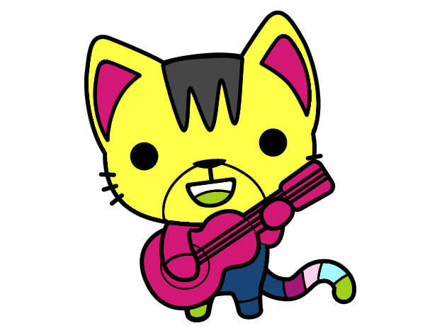 Gatto chitarrista