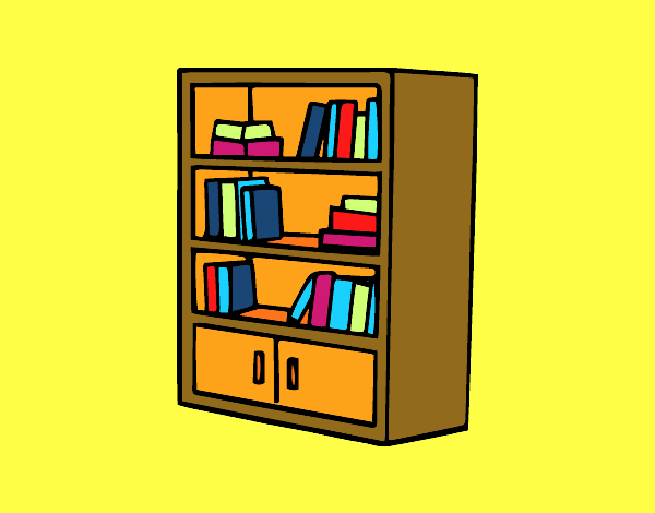 Libreria con cassetti