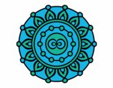 Disegno Mandala meditazione pitturato su mandala79