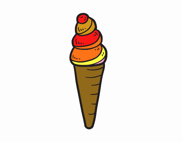 Un cono gelato