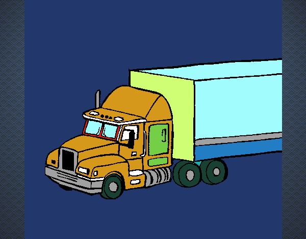 Disegno Camion trailer  pitturato su FrancyCepp
