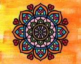 Disegno Mandala per la concentrazione mentale pitturato su Mathias