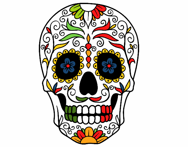 Disegno Teschio messicano colorato da Utente non registrato il 17
