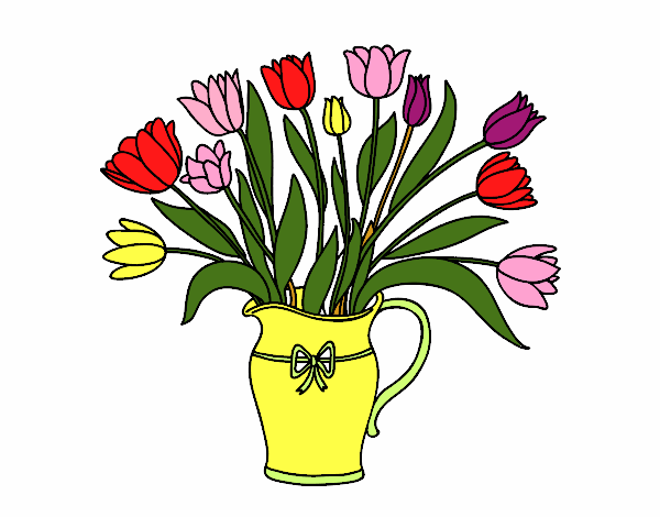 Vaso di tulipani